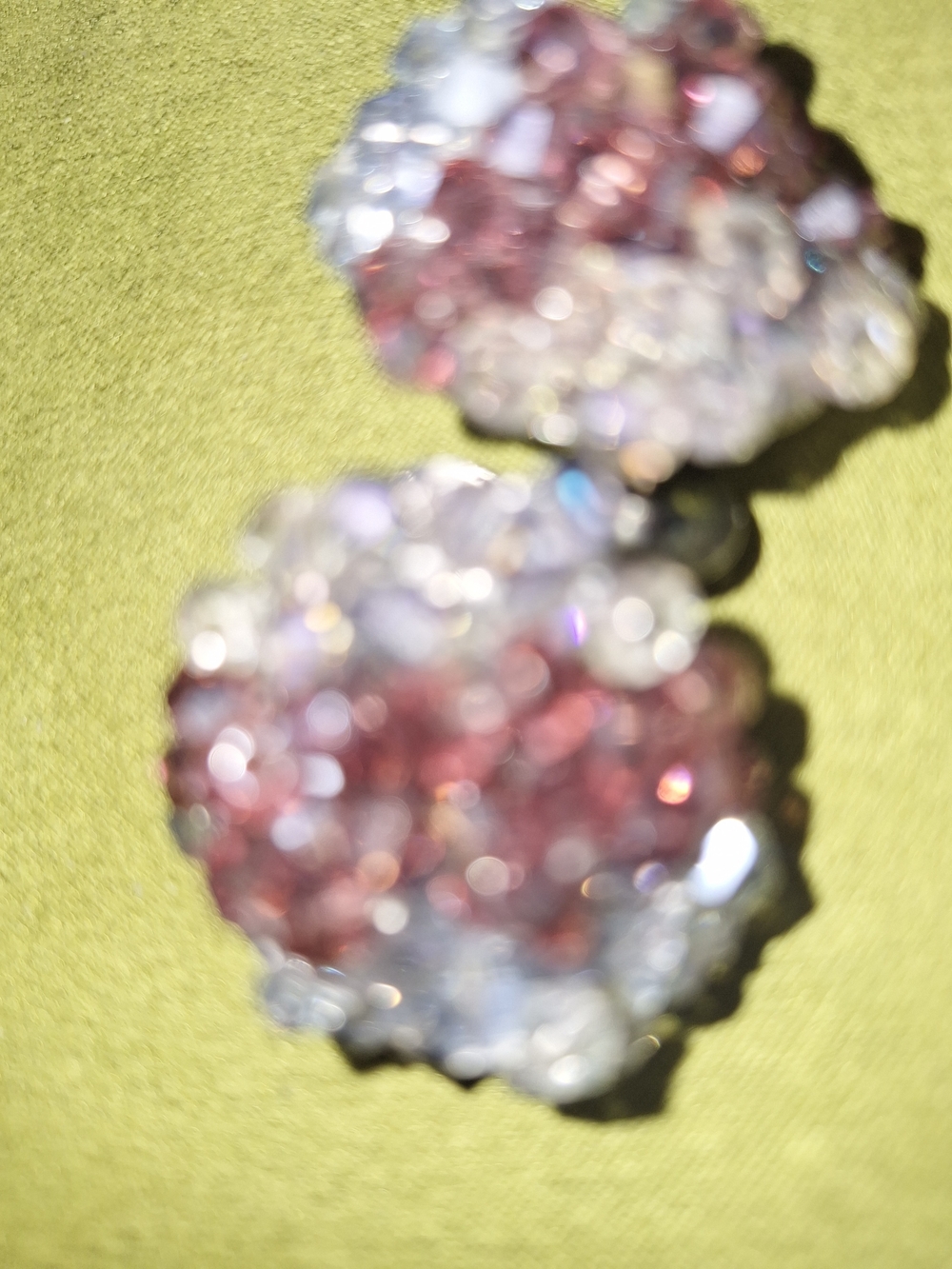 Sassy Jones Malia Sparkling Tri Color Cluster Stud Earrings - Women Jewelry - Picture 5 of 5